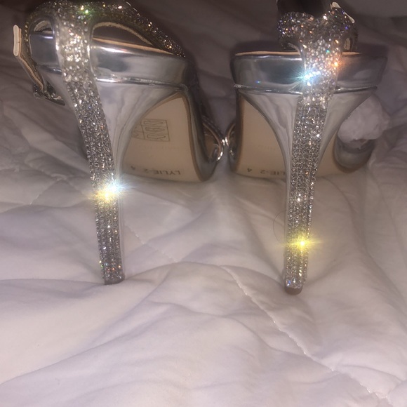 Be Mine Bridal Lylie Metallic Diamanté Shoes - Picture 7 of 10